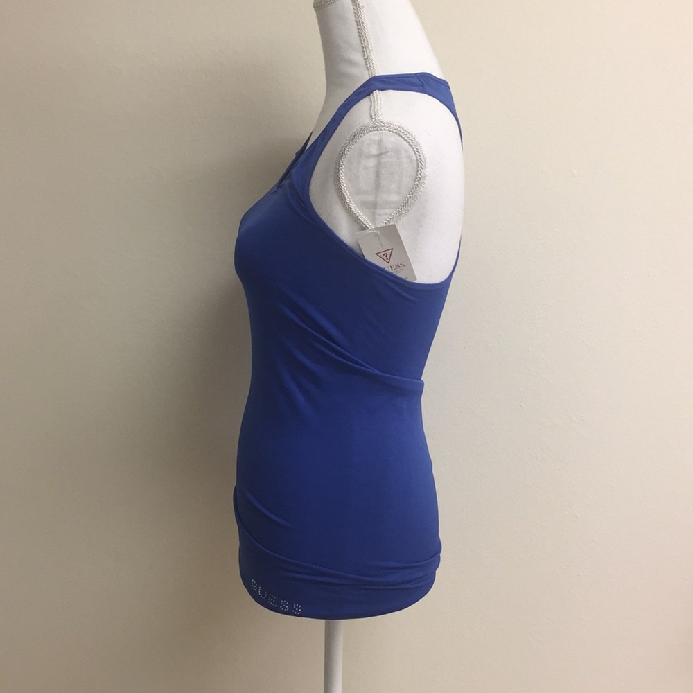 NWT Royal blue GUESS racer back tank - Picture 2 of 8